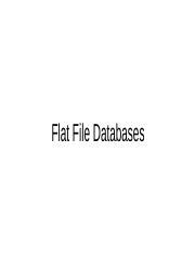 Example of a Flat File Database に対する画像結果