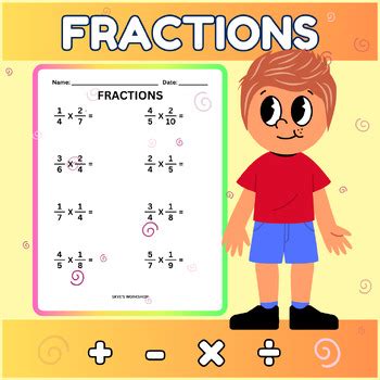 Toradh íomhá ar Math Work Sheets Hard Add Ion Subtraction Multiplication Division Fractions Perscnt