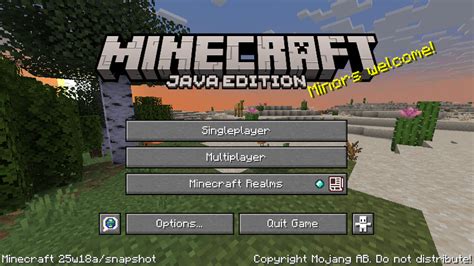 Image result for Minecraft Java Edition Main Page