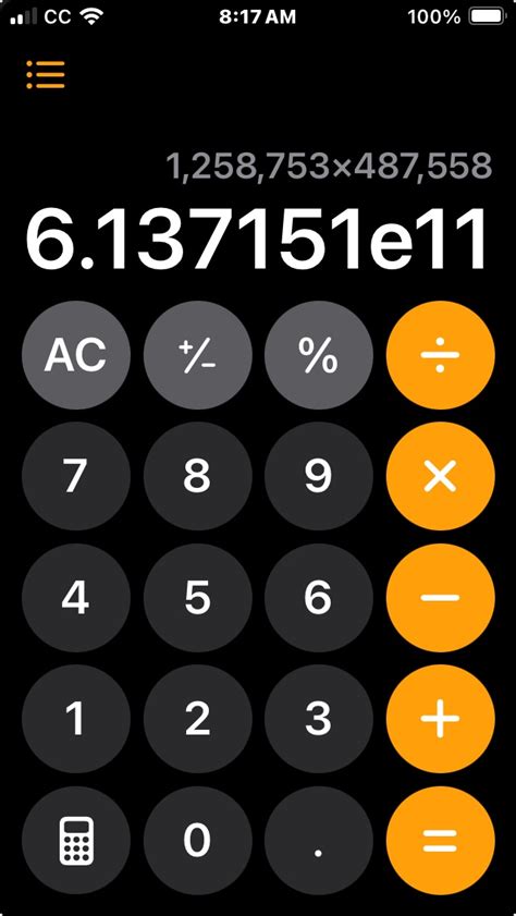 Image result for iPhone Calculator Back Button