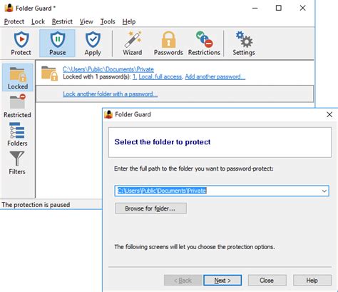 Steps to Protect a Folder with Password に対する画像結果