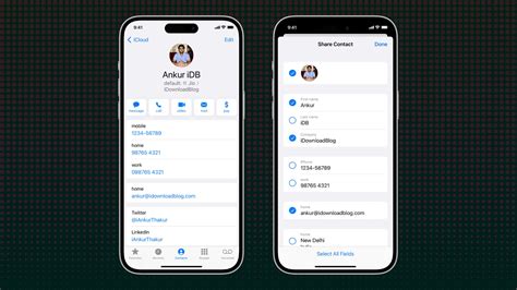 Toradh íomhá ar iOS UI Contact Details