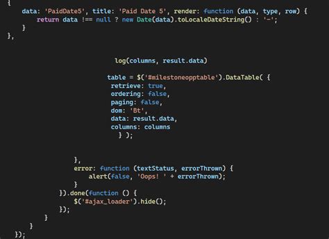 How to Do DataTable に対する画像結果