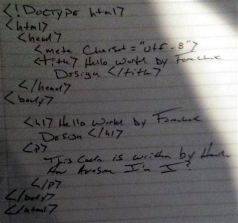 Image result for A Page Written HTML Code