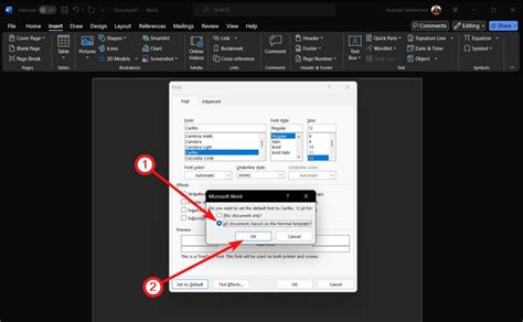Image result for Change Default Font in Word