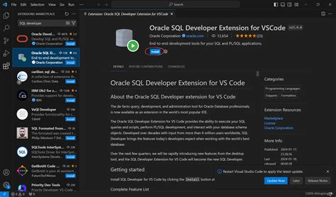 Install SQL in vs Code に対する画像結果
