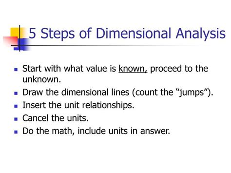 Image result for Things Needed to Do Dimensional Analysis