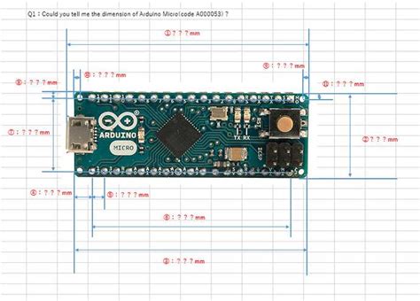 Toradh íomhá ar Arduino Uno Side Dimensions