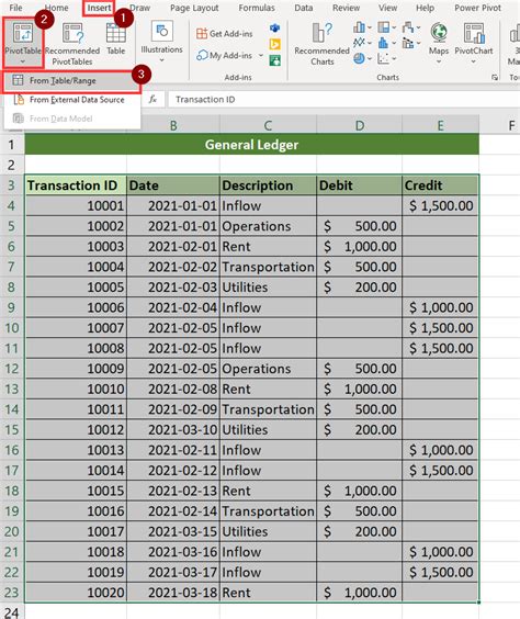 How to Make Ledger in Excel に対する画像結果