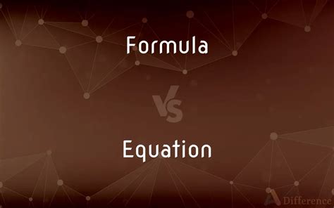 Toradh íomhá ar Difference Between Formula and Equation
