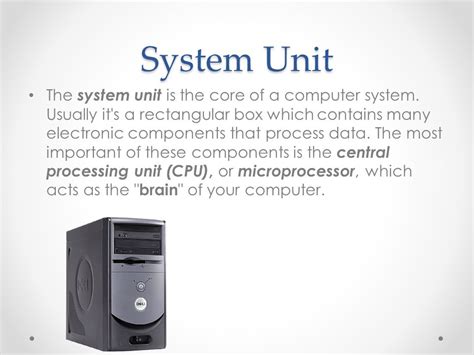 Toradh íomhá ar System Unit Computer Definition