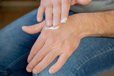 Image result for Man Hands Applying Creme