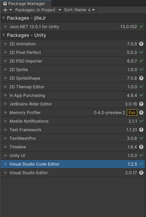 Image result for Unity SDK Package Manager