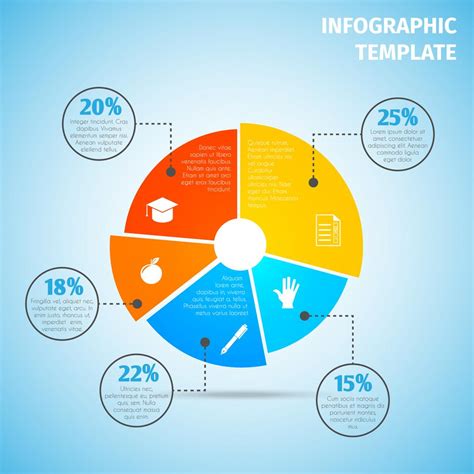 Pie chart education infographic 436170 Vector Art at Vecteezy