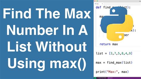 How to Find Max Number in Python に対する画像結果