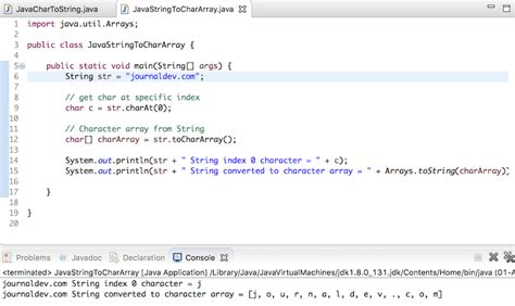 Toradh íomhá ar Cast Character to Char Java