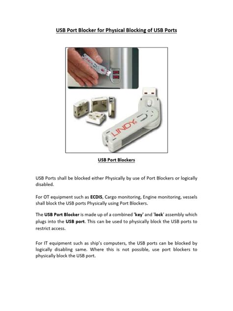 Image result for Block USB Ports For