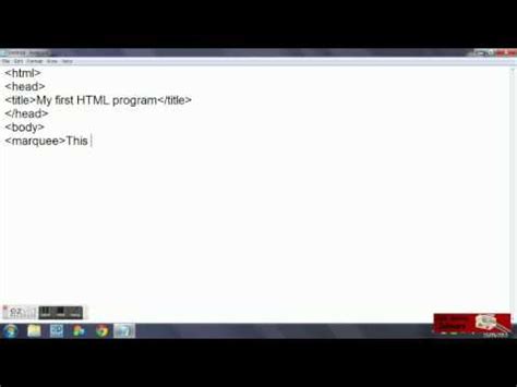 Image result for HTML Program in Notepad
