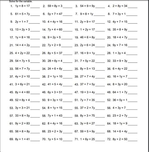 Image result for Algebra Worksheets