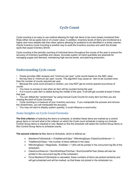 Image result for How to Calculate Cycle Count Percentage