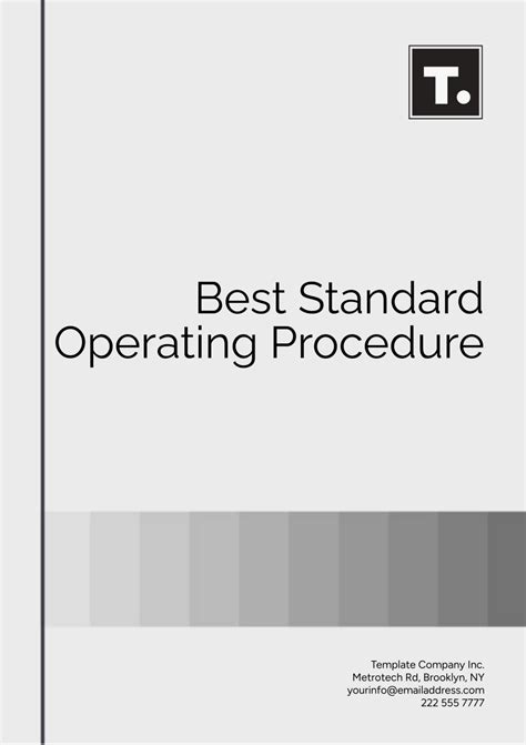 Image result for Standard Operating Procedure Document Example