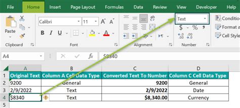 Image result for Excel How to Convert Cell to Number