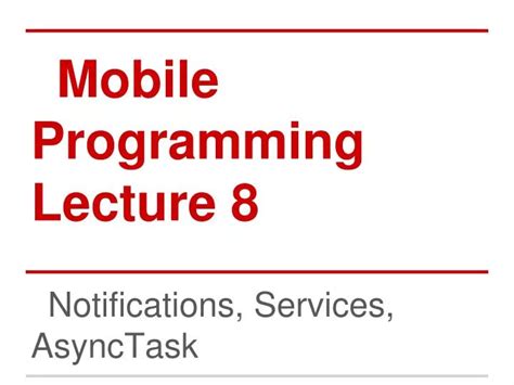 Image result for Mobile Programming PPT