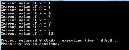 Afbeeldingsresultaten voor While Loop C-language