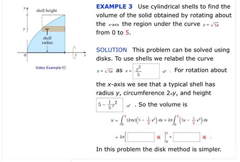 Image result for When to Use Volume by Shells and by Disk