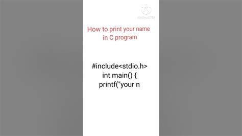 Image result for How to Code Your Name in C