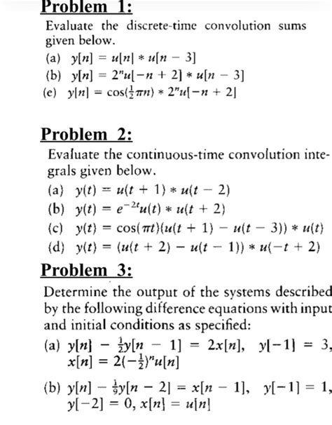 Image result for Discrete Convolution Problem Solving