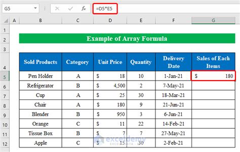 Afbeeldingsresultaten voor Regular Array Formula Excel