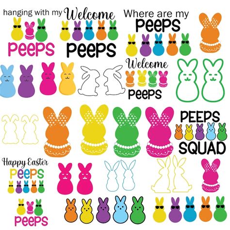 Image result for Easter Peeps SVG