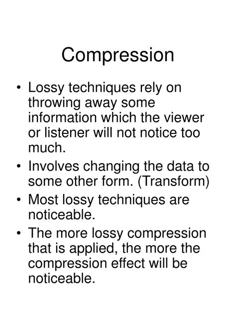 Image result for Lossy Compression Definition