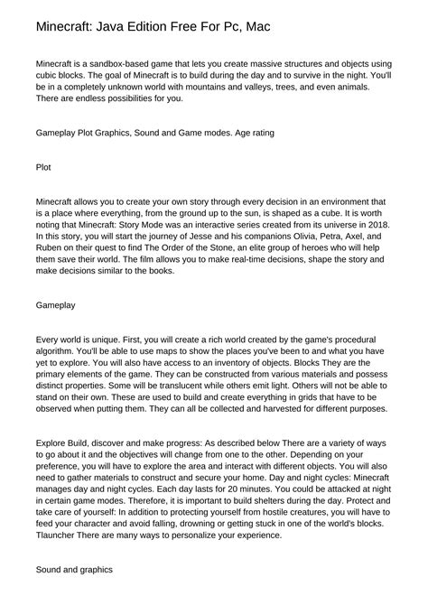 Toradh íomhá ar How to Get Java Edition On Laptop