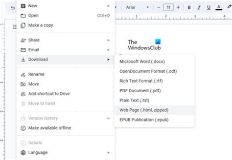 Toradh íomhá ar Google Doc to HTML