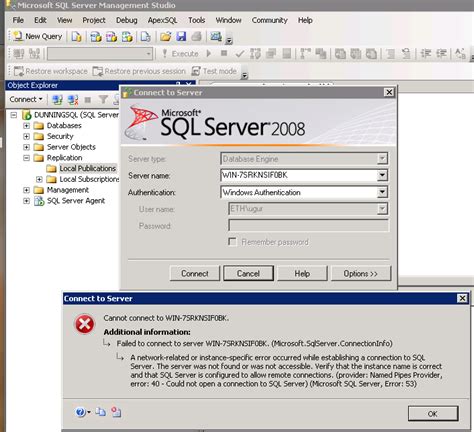 Toradh íomhá ar SQL No Server Message
