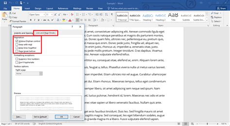 Image result for Pagination in Word