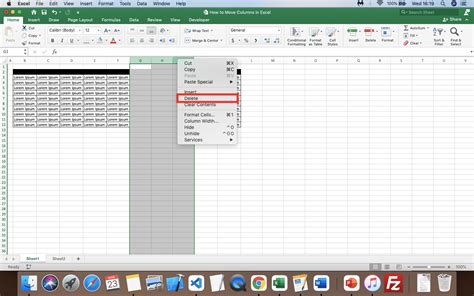 Image result for Excel Move a Column