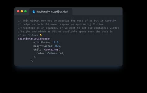 Image result for Center Fractionally Sized Box Flutter
