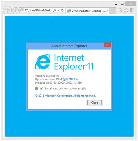 Toradh íomhá ar Internet Explorer 11 Menu