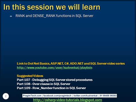 Dense Rank SQL Server के लिए छवि परिणाम