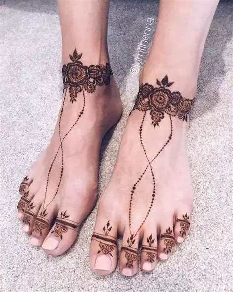 Image result for Ankle Henna Designs