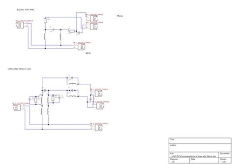 Image result for ADSL Filter Circuit Diagram