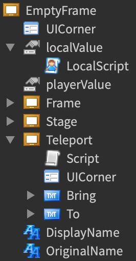 Toradh íomhá ar Teleport UI Roblox