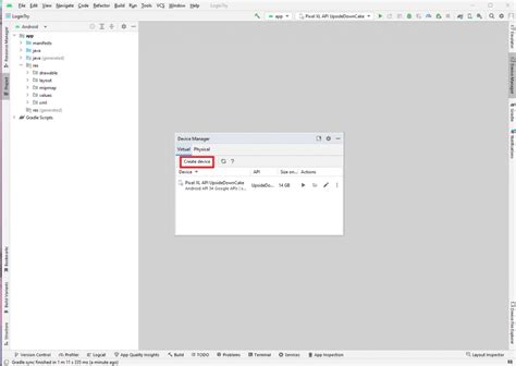 vs Code Android Emulator に対する画像結果
