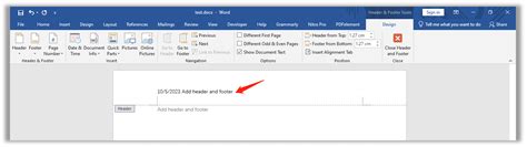 Image result for Footer MS Word