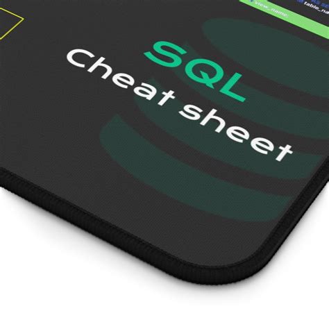 Image result for SQL Cheat Sheet Desk Mat