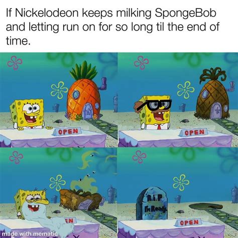 Image result for The End Meme Spongebob