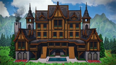 Image result for Wood Mansion Minecraft Tutorial